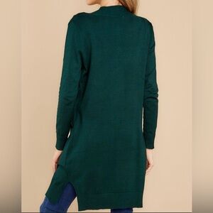 Worthington Dark Green Long Cardigan Sweater